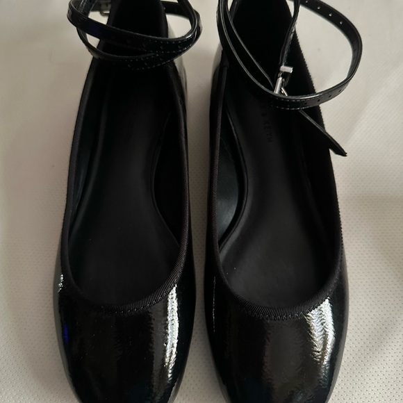Charles & Keith Patent Ankle-Strap Ballet Flats NEW SIZE 6.5 - Picture 6 of 9